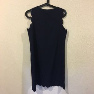 Dresses - Navy scalloped mini dress Dresses - Navy scalloped mini dress